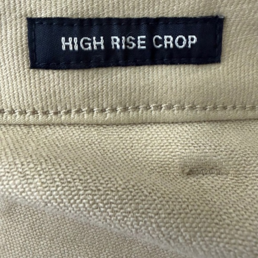 Flag & Anthem High Rise Crop Pants Womens 14/32 Tan Khaki‎ NWT - Picture 6 of 10